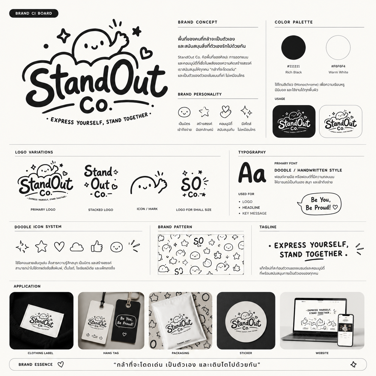 Stand Out Co. Brand CI Board